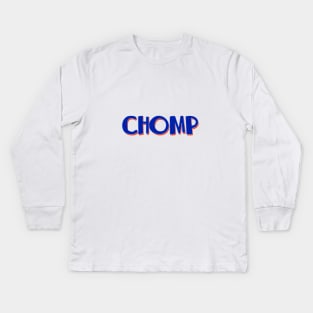 florida chomp lettering Kids Long Sleeve T-Shirt